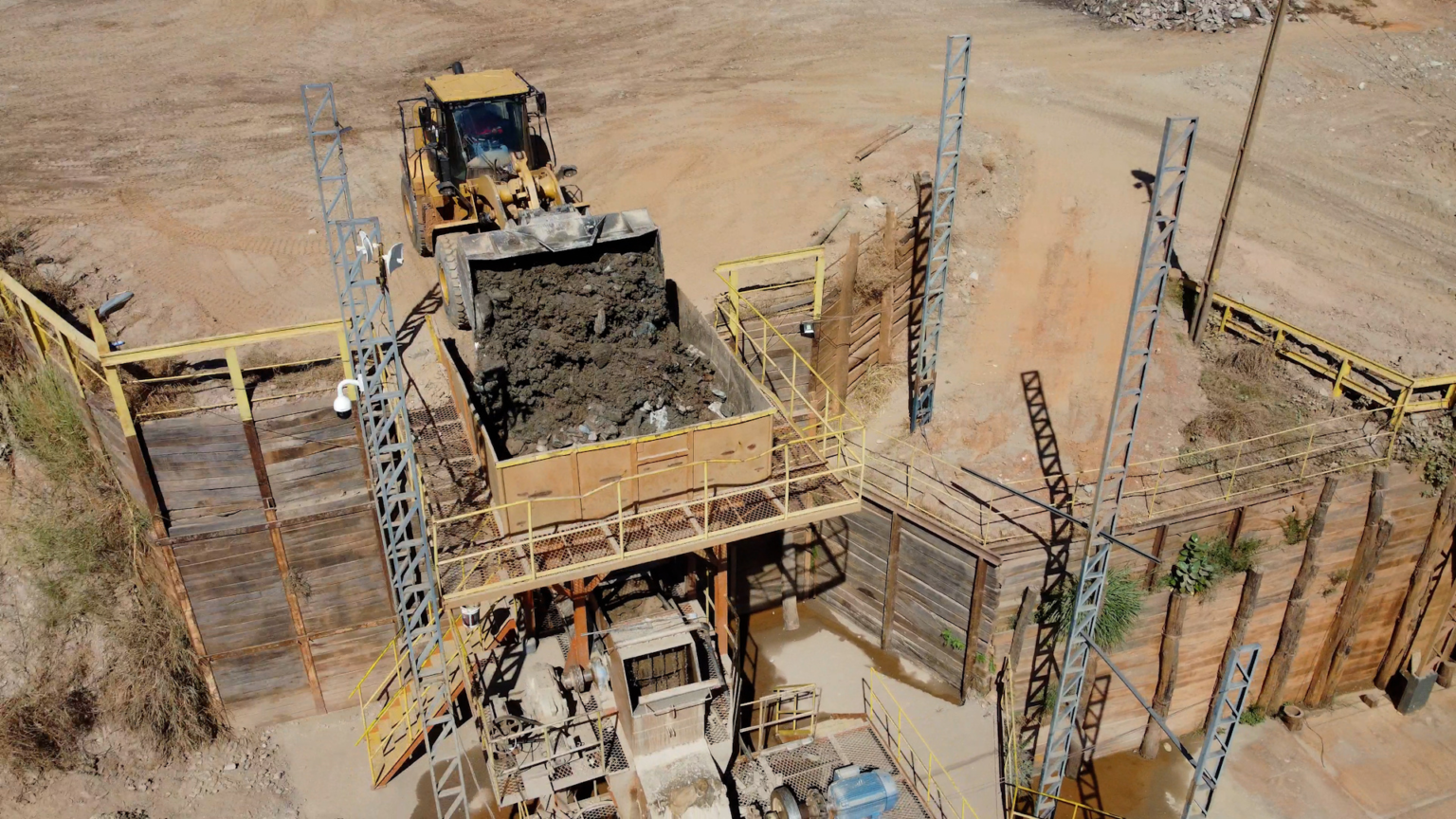 Descarregamento na Planta