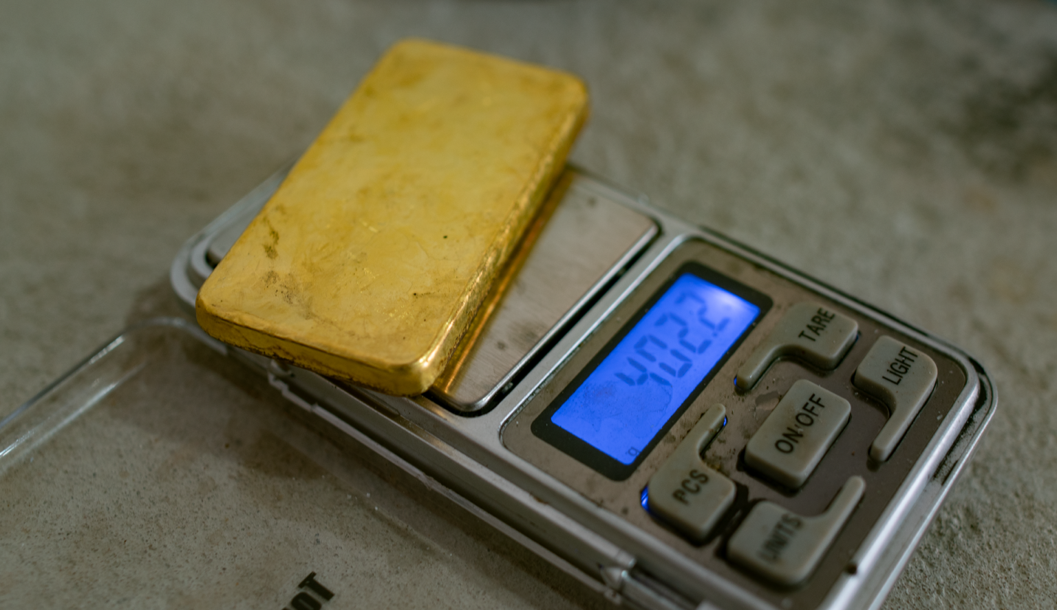 Pesagem Barra de Ouro